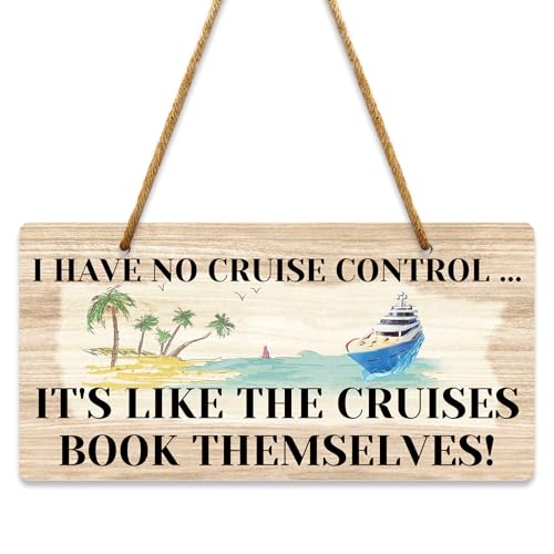 Cruise Door Decorations Home Wall Decor Cruise Ship Door Decorations Retro Wall Art Decor Sign for Cabin Living Room Kitchen Bedroom Bathroom 10x5 Inches PVC Hanging Plaque
