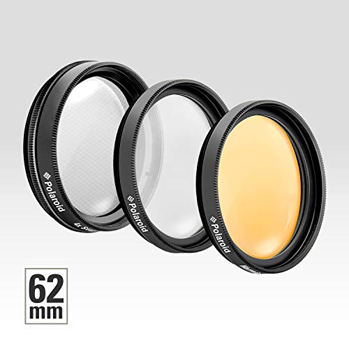 Polaroid Optics - Set 3 Filtri da 62 mm con