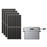 Zendure SF800 Pro 2 Balkonkraftwerk mit Speicher, 800W AC-Leistung, 1000W Off-Grid-Backup, 2640W MPPT, Erweiterbar auf 11,52kWh (bis zu 5 AB2000L Akkus), Plug & Play, IP65, mit 4 515W Solarpanels