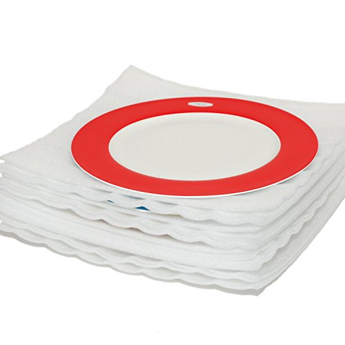 50-Pack Tenby Living Cushion Foam Sheets: Superior Quality 50 Sheets of Pre-Cut 12"X12" Sheets/Wrap in Safety Your Fragile Valuables for Storage Or Moving