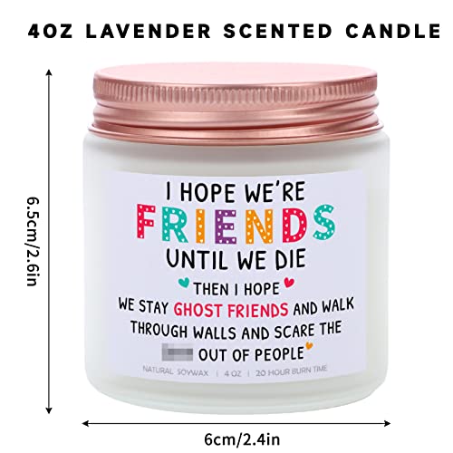 Friends Birthday Gifts For Women Men, Friendship Gift For Best Friend, Funny Friends Candles For Sister Coworker Classmate - Lavender Scented Candle #TOP1