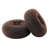 Gurtt 2 moños extragrandes (10,5 – 11 cm) para Cabello castaño Grueso y Largo