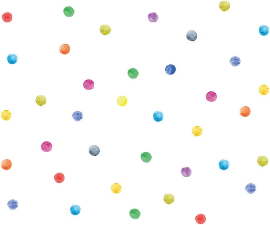 Wajade 60 PCS Colorful Dots Wall Stickers Round Circle Wall Decal Stickers for Baby Nursery Room 7