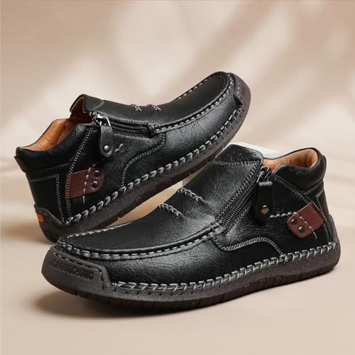 Men's Loafers Slip-On Casual Shoes Soft Flat Sole Comfortable Driving Office Shoe3
