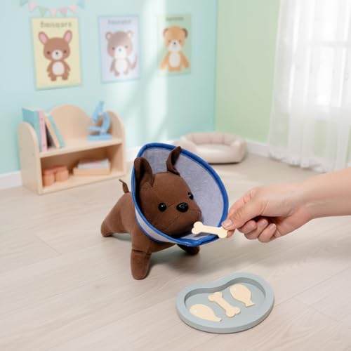 Image of Wudly Doctor Kit for Kids, Wooden Pretend Play 37 Pcs, Pet Doctor Playset for Toddlers, Montessori Toys Dentist Kit for 3-8 Years Old Boys and Girls