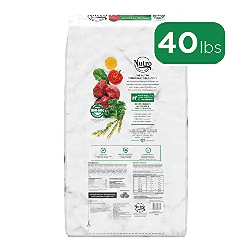 Nutro Natural Choice Large Breed Adult Dry Dog Food, Lamb & Brown Rice Recipe Dog Kibble, 40 Lb. Bag #TOP1