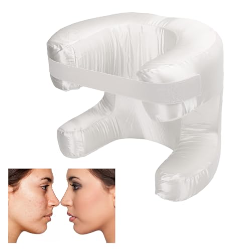 Asixxsix Gesichts Kissen Zum Schlafen, Gedächtnis Schaum Gesichts Kissen mit Seiden Stoff Bezug, Weiche Dämpfung Ergonomisches Schönheits Kissen für den Rückens Chlaf, Schlaf Trainings