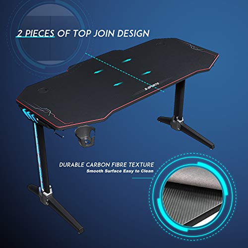 ELEGANT Gaming Desks for PC with Lights - Image 5