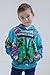 Minecraft Creeper Zombie Steve Big Boys Fleece Pullover Hoodie Turquoise 10-12