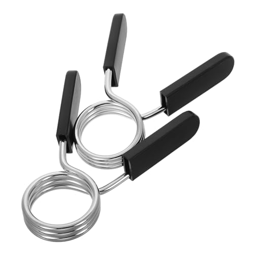 BRIGHTFUFU Barbell Clamps Weight Clamps Barbell Spring Clip for Gym Strength Training