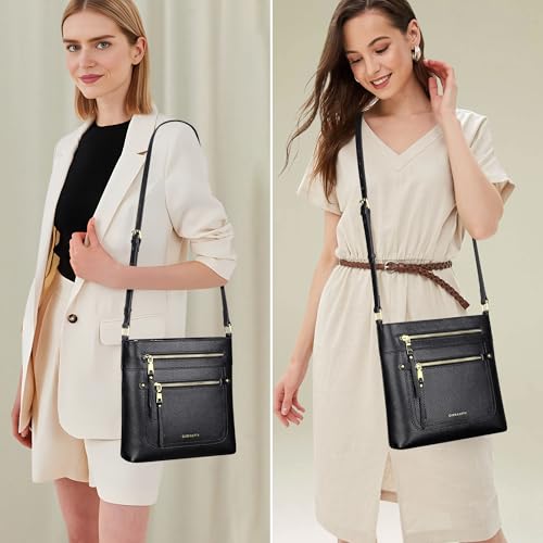 Over Earth Crossbody Bags for Women Leather Purses for Ladies with Multiple Pockets2