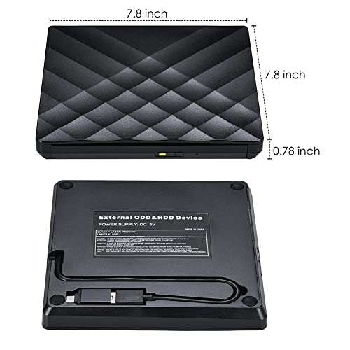 Lecteur DVD externe USB 3.0 et Type-C portable pour PC portable