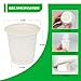 SHAUMN 3 oz Compostable Disposable Bathroom Mouthwash&Rinse Cups,100pcs Small Snack Cups for Kids,Mini Drinking Cups for Party,Office, Picnic, BBQ 5