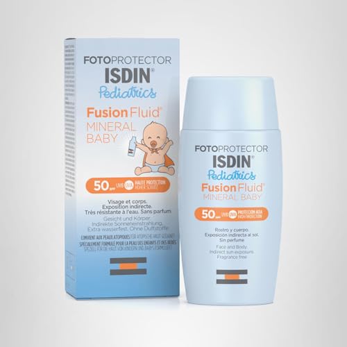 Miniatura 9 de Isdin Fotoprotección Fusion Fluid Mineral Baby Pediatrics Spf 50, Protector Solar Sin Filtros Químicos, 100 Mineral, Indicado Para El Cuerpo Y El Rostro De Niños Y Bebés, 50 Ml