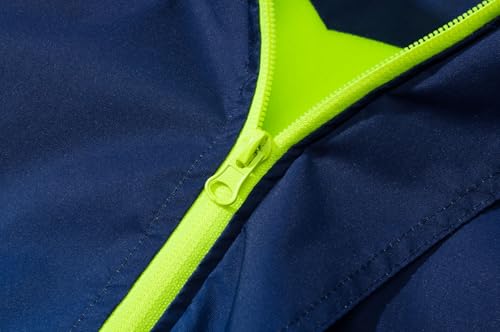 Image of MGEOY Kids Rain Jacket, Waterproof Lightweight Hooded Windbreaker for Boys Girls 4-14Y