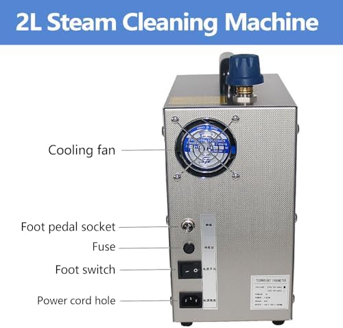Professional Jewelry Steam Cleaner - 4L High Pressure Stainless Steel Machine for Jewelry Stores, Studios, Home & Car Use - Effective & Reliable Cleaning Solution