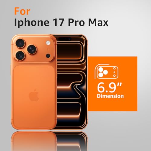 Image of Amozo for iPhone 17 Pro Max Back Case Cover | Ultra Hybrid Transparent Camera and Drop Protection Back Case Cover for iPhone 17 Pro Max - (Polycarbonate|Clear)