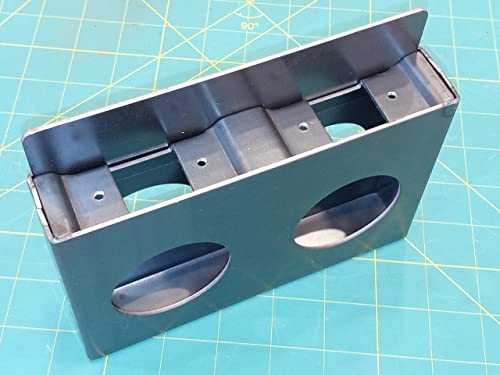 WELDANDFABSHOP Gate Lockbox Double Hole Weldable Steel 6 3/4