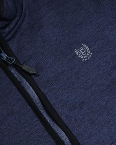 Chaps Suéter masculino com zíper de um quarto – FPS 50+, leve, caimento seco, moletom de lã para gol