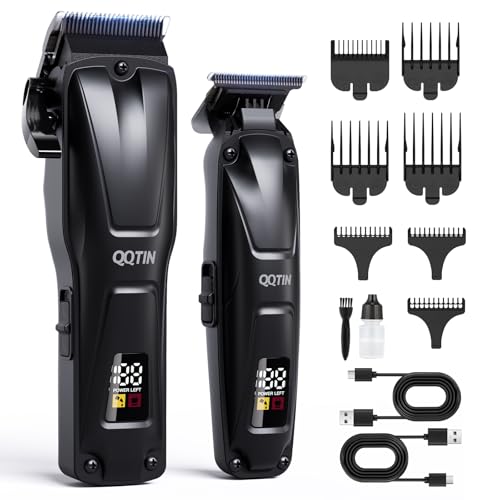 Hair Clippers for Men Professional, Cordless Electric Hair Trimme...