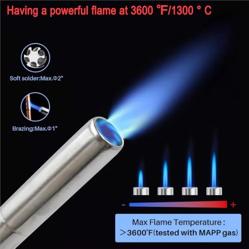 Image of Propane Torch Hand Hose, Mapp Gas Torch,Welding Torch,Hose Length 1.5M /60 inch-with Hook
