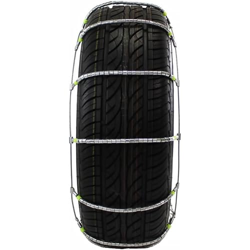 車用 タイヤチェーン スノーチェーン 2本セット製 ジャッキアップ不要 簡単取り付け 雪氷路 悪路 脱出用 防災グッズ 乗用車 SUV 軽トラック対応 自動締め付け コンパクト 収納袋付 高トラクション 2本 185/65R15