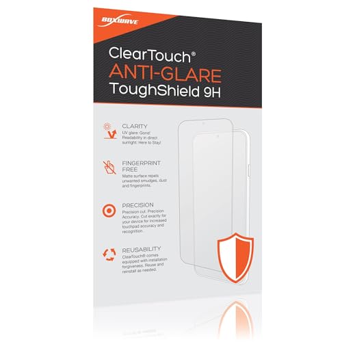 BoxWave Screen Protector Compatible with Samsung Bespoke Family Hub+ Smart Refrigerator - ClearTouch Anti-Glare ToughShield 9H (2-Pack), Anti-Glare 9H Tough Flexible Film Screen Protector