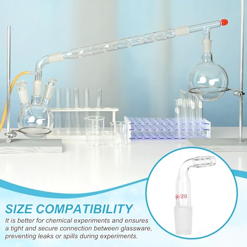 Adaptateur de distillation en verre borosilicate 14/20 haute qualité - 4