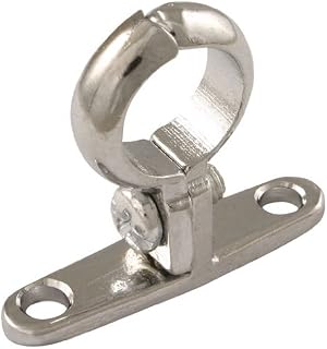 35MM OD PIPE CLIP WALL MOUNT CHROME - Screw to Wall, Chrome Plated, Cast Brass (Metric Pipe Clips and Back Plates)