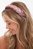 WOVOWOVO Headbands for Women, Non-Slip Soft Solid Thick Wide Solid Color Girls Hair Hoop Velvet Brai
