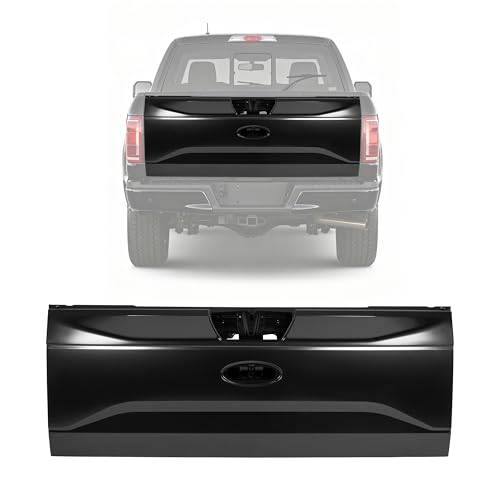 BALOCEO Rear Tailgate Tail Gate Shell Compatible with 2015-2017 Ford F-150 for Models W/O Flex Step OR Applique Replacement for FL3Z9940700A FO1900126 Steel Primed Black Electrophoresis