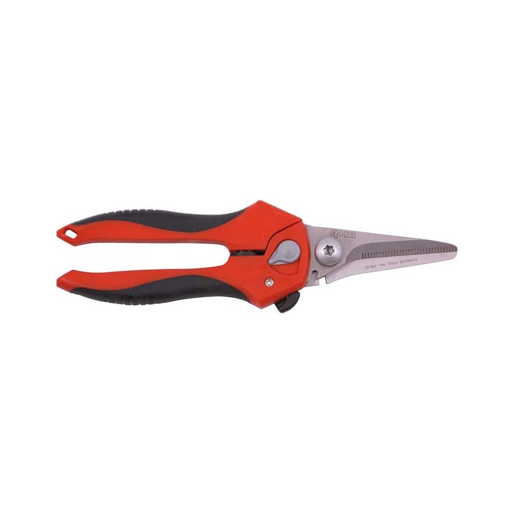 Cisaille universelle droite bi-matière MOB 210 mm – Outil polyvalent pour métal, plastique et matériaux divers, prise en main confortable