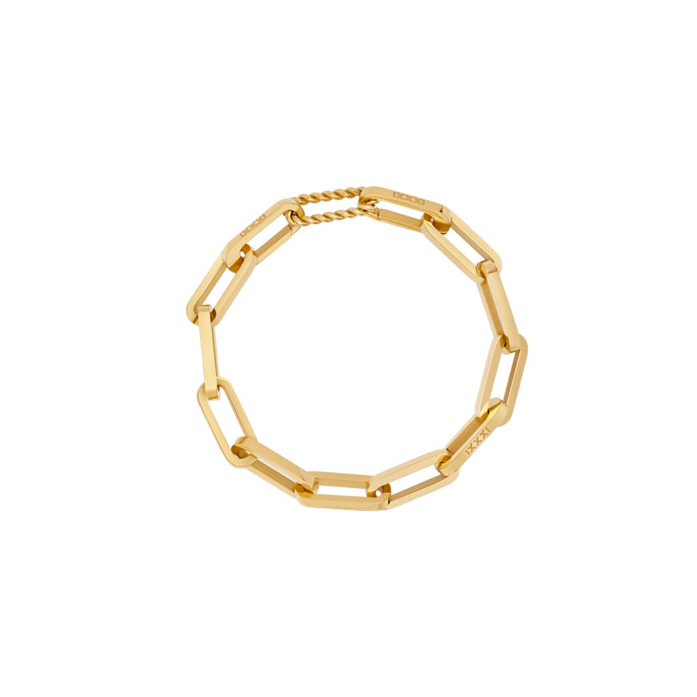 iXXXi Connect Goud Seed Frame Bracelet, 17cm, Stainless Steel, No Gemstone