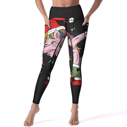 Leggings pour fitness gym jogging licorne hip hop taille haute S