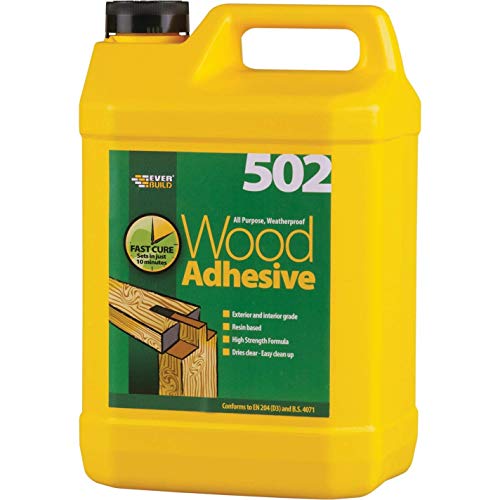 3XAll Purpose Weatherproof Wood Adhesive - 5 Litre