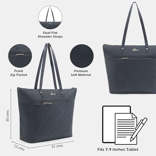 Image of Lavie Women's Hannah Deboss Tote Bag for Women | Tote Bag for Work | Ladies purse | Stylish Shoulder Bag | Gift for Women