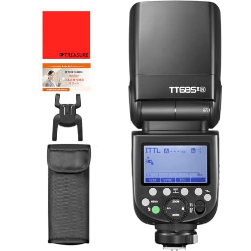 [正規品 技適マーク 日本語説明書付] Godox TT685II-N TT685IIN Nikon ニコン対応 GN60 TTL HSS 1/8000s TCM ストロボ スピードライト クロス付の商品画像（Amazon）
