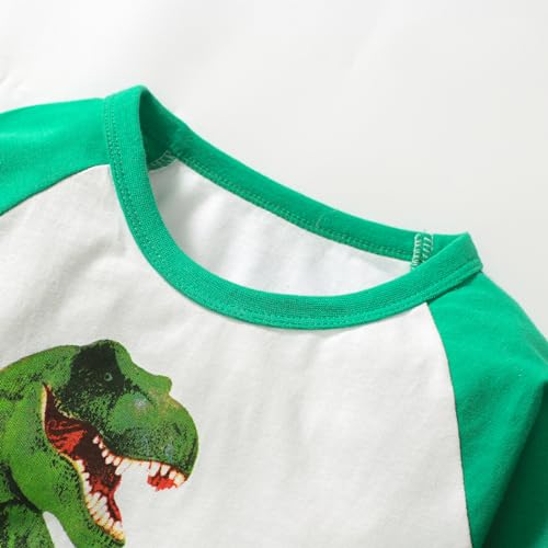 Image of Julylee Girls Cotton Pink Sweatshirts Hoodie Dinosaur Printed Tops