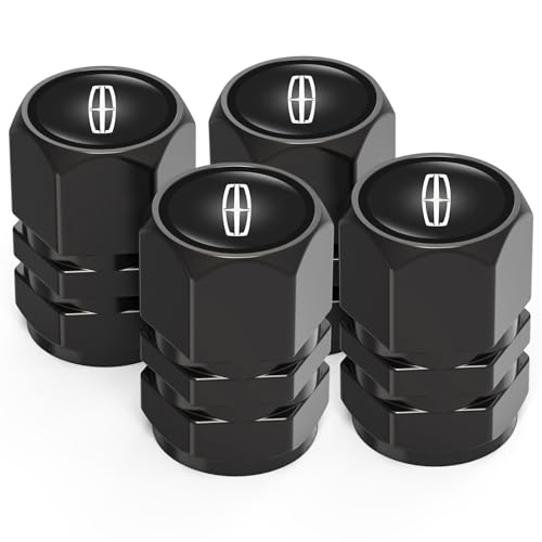 4 Pcs Car Tire Valve Caps for Lincoln MKC Nautilus Aviator