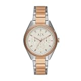 Armani Exchange レディース マルチファンクション ステンレススチールウォッチ、AX5662