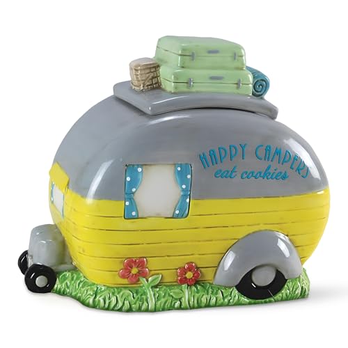 Young's Ceramic Camper Cookie Jar, 9.5"