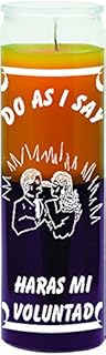 Indio 7 Day Candle 2 Color Do As I Say - Gold/Purple