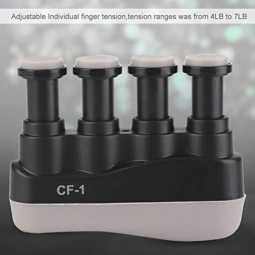 Exercitador de mão ajustável, treinador de dedos portátil, multifuncional para iniciantes de piano e
