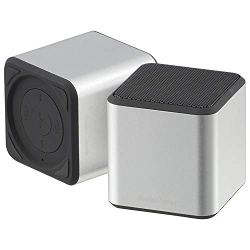 オーム電機 Bluetoothワイヤレス充電 キュービックスピーカー ASP-W400N-S