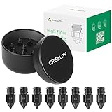 Creality Ender 5 Max Nozzles, Upgrade 3D Printer Hardened Steel Hotend Nozzle, High-end Nozzles Kit, Official Heating Block Nozzle, Less Clogging, High Hardness Wear-Resistant (0.4 0.6 0.8mm 8PCS)