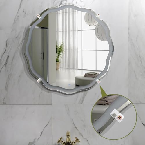 Image of 50 Sets Mirror Clips for Wall Mounting, Mirror Holder Clips with Screws, Mirror Hanging Hardware Kit, Stainless Steel Mirror Hooks Heavy Duty Hanger Frameless for Mirror Tile Picture Frame Hanger
