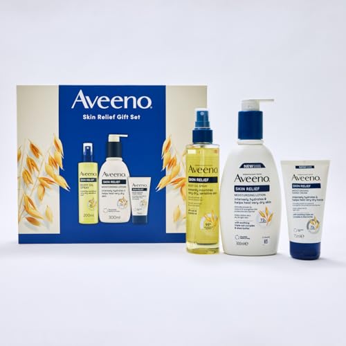 Aveeno Skin Relief Gift Set for Very Dry Skin, Body Oil Spra