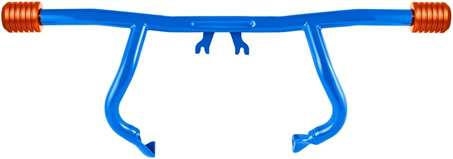 Advanblack 2009-2025 Blue Protek Front Performance High Way Peg One Step Crash Bar for Harley Touring Street Electra Glide Special Road King FLHT FLHXS FLHX FLHRXS (Blue CNC Slider)