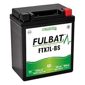 Fulbat – Batterie Moto Gel YTX7L-BS / FTX7L-BS 12V 6Ah