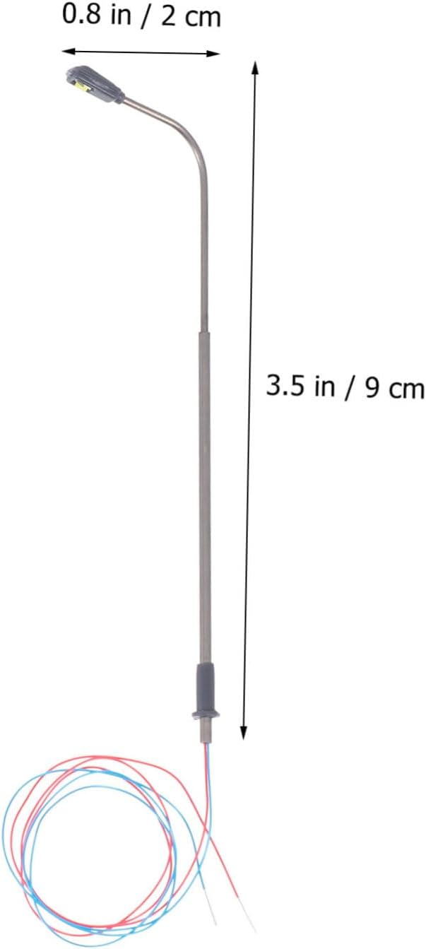 5sets Model Trains Scale Led Street Lights n Scale Railroad Lamps Led Model Street Lamps for Landscape 10pcs*5